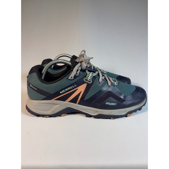 Merrell Shoes - Merrell MQM Flex 2 Gore-Tex Womens 9.5 Trail Running Shoes Teal Navy J033676